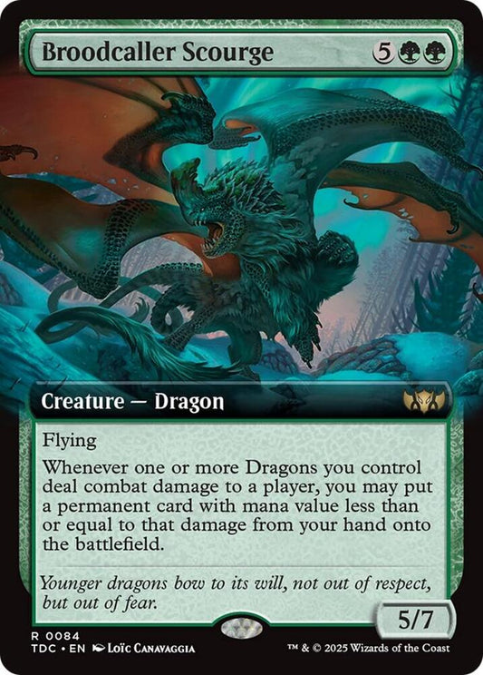 Broodcaller Scourge (Extended Art) - Commander: Tarkir: Dragonstorm (TDC) NM