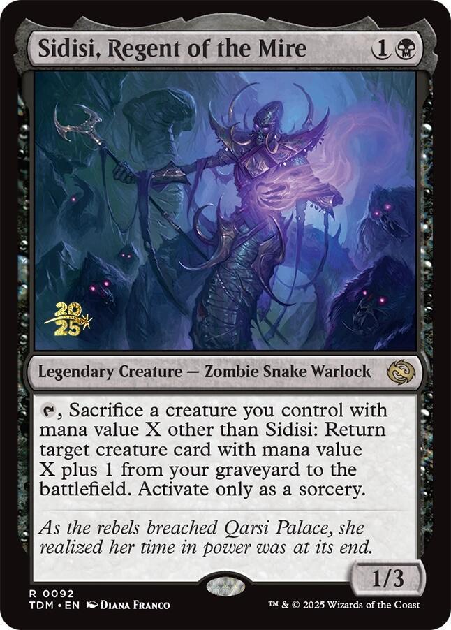 Sidisi, Regent of the Mire - Prerelease Cards (PRE) NM *FOIL*