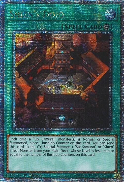 Shien's Dojo (Quarter Century Secret Rare) - Quarter Century Stampede (RA04) NM