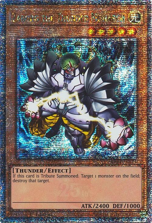 Zaborg the Thunder Monarch (Quarter Century Secret Rare) - Quarter Century Stampede (RA04) NM
