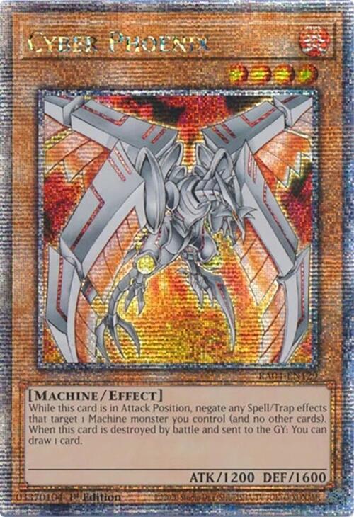 Cyber Phoenix (Quarter Century Secret Rare) - Quarter Century Stampede (RA04) NM