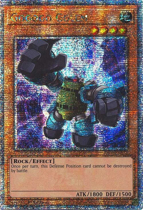 Gogogo Golem (Quarter Century Secret Rare) - Quarter Century Stampede (RA04) NM