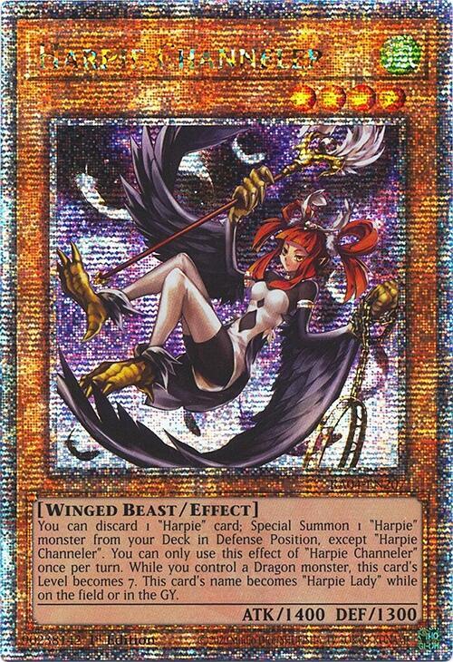 Harpie Channeler (Quarter Century Secret Rare) - Quarter Century Stampede (RA04) NM