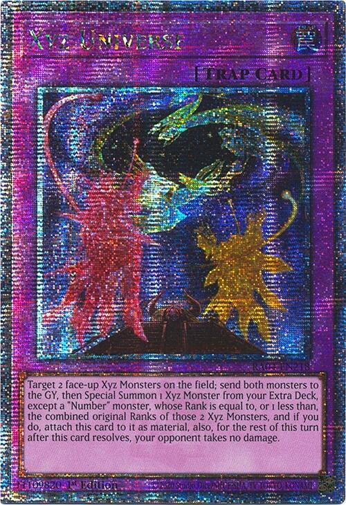 Xyz Universe (Quarter Century Secret Rare) - Quarter Century Stampede (RA04) NM