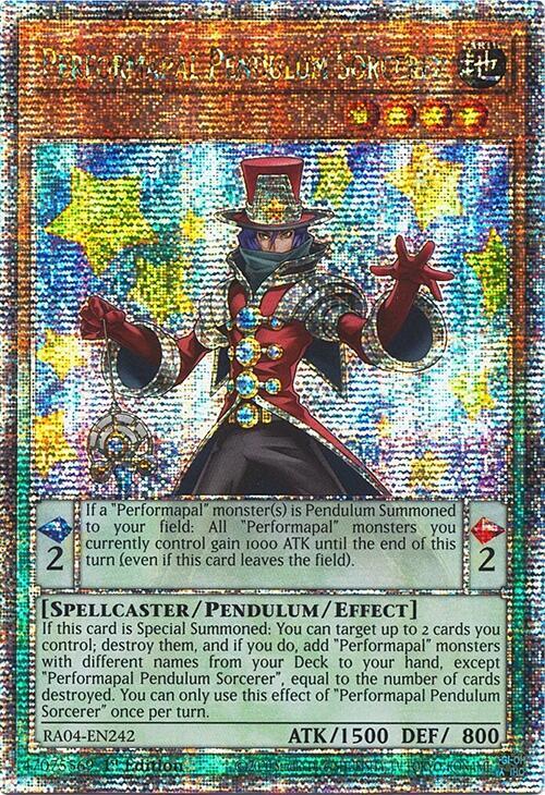 Performapal Pendulum Sorcerer (Quarter Century Secret Rare) - Quarter Century Stampede (RA04) NM