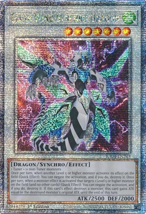 Clear Wing Synchro Dragon (Quarter Century Secret Rare) - Quarter Century Stampede (RA04) NM