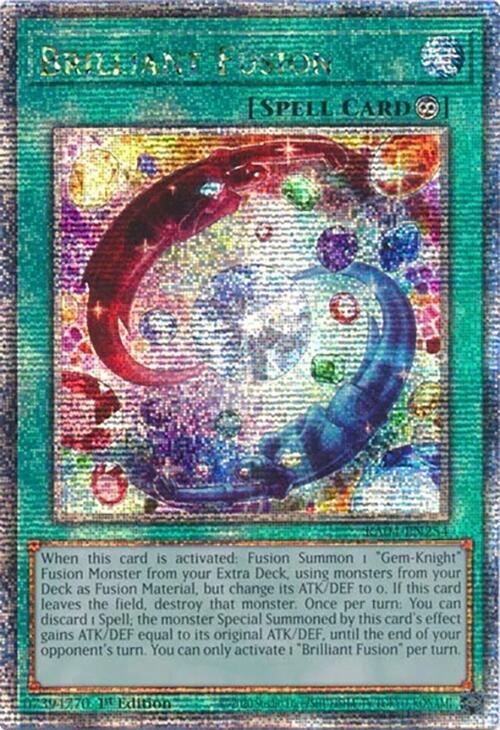Brilliant Fusion (Quarter Century Secret Rare) - Quarter Century Stampede (RA04) NM