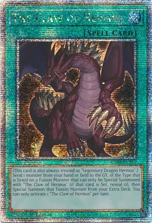 The Claw of Hermos (Quarter Century Secret Rare) - Quarter Century Stampede (RA04) NM