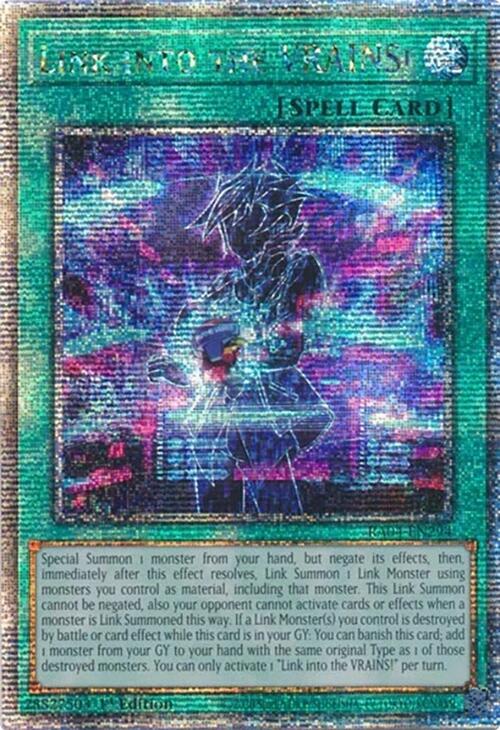 Link into the VRAINS! (Quarter Century Secret Rare) - Quarter Century Stampede (RA04) NM