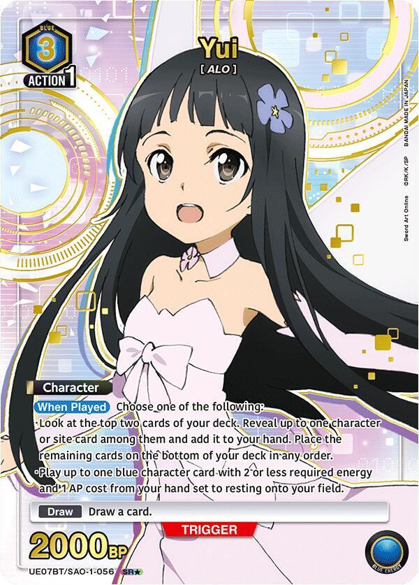 Yui (056) (SR*) - UE07BT: Sword Art Online (UE07BT) NM *FOIL*