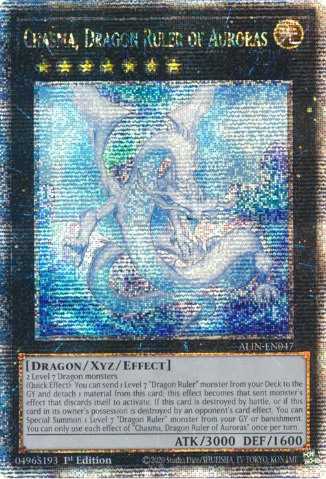 Chasma, Dragon Ruler of Auroras (Quarter Century Secret Rare) - Alliance Insight (ALIN) NM