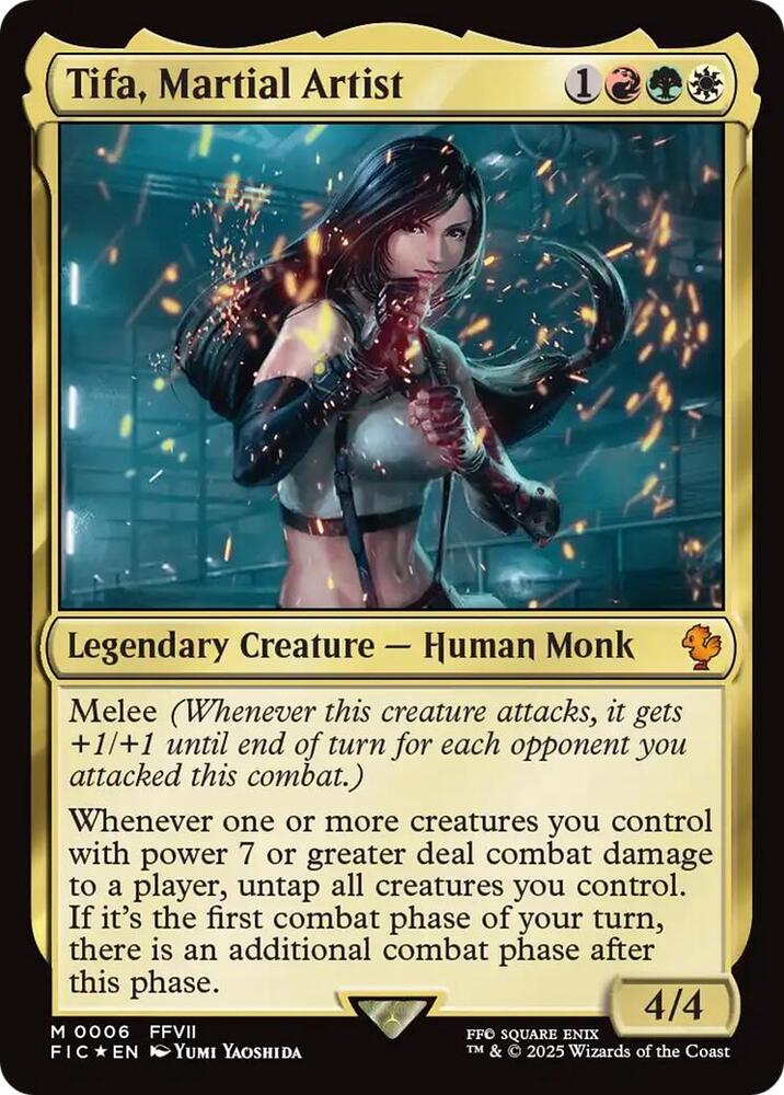 Tifa, Martial Artist - Commander: FINAL FANTASY (FIC) NM *FOIL*
