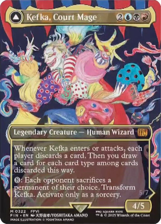 Kefka, Court Mage (0322) (Borderless) - FINAL FANTASY (FIN) NM