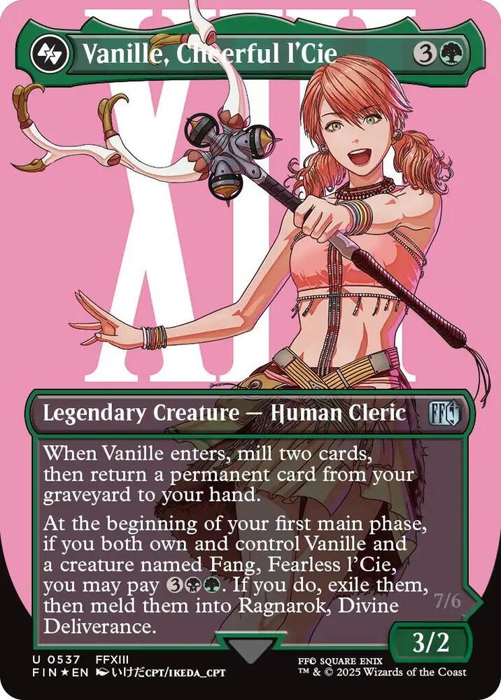 Vanille, Cheerful l'Cie (Borderless) (Surge Foil) - FINAL FANTASY (FIN) NM *FOIL*
