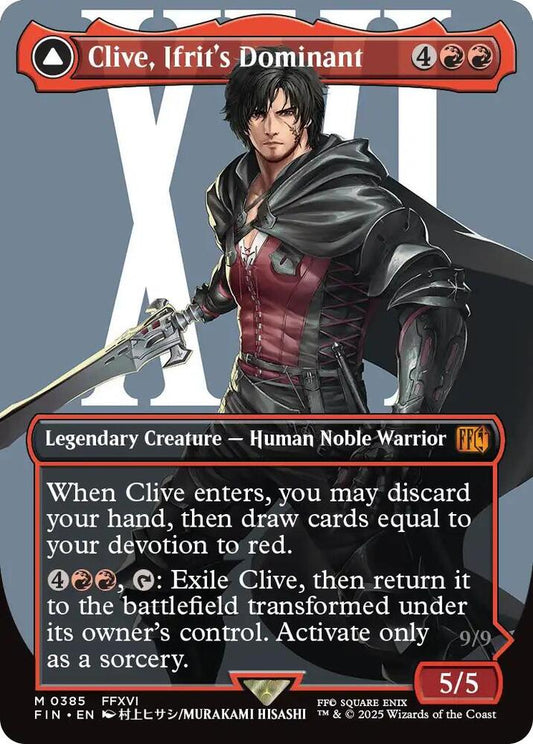 Clive, Ifrit's Dominant (0385) (Borderless) - FINAL FANTASY (FIN) NM