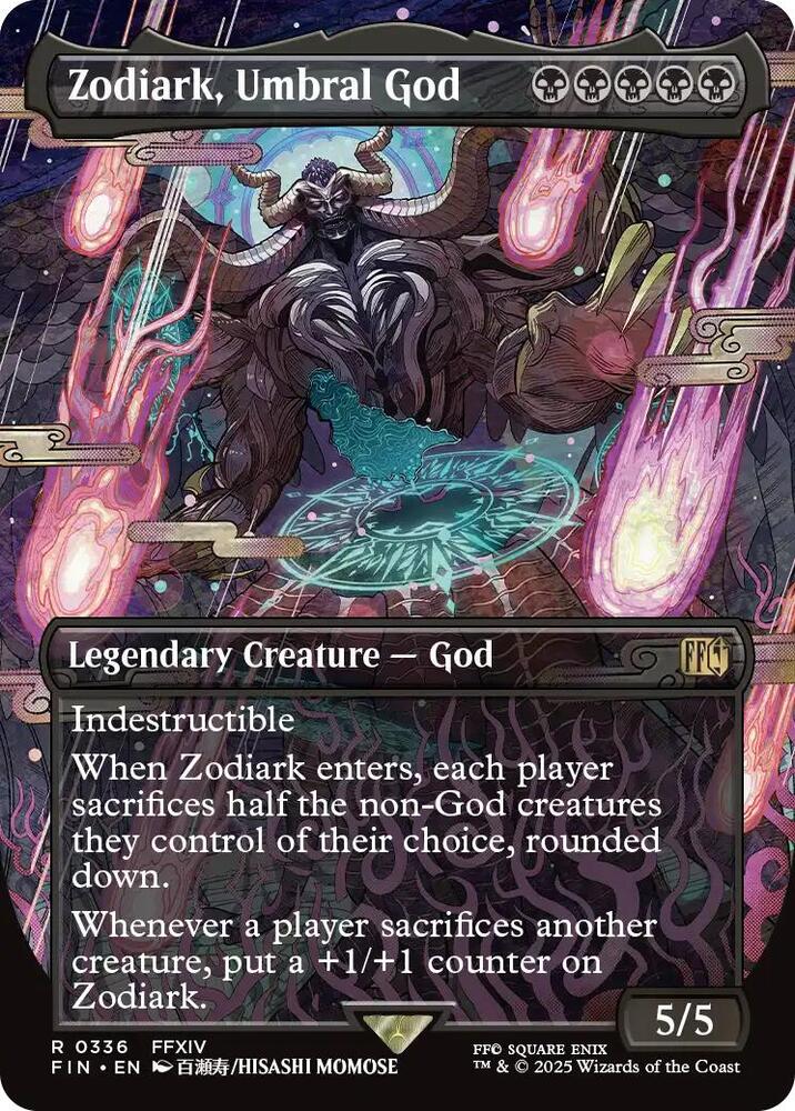 Zodiark, Umbral God (Borderless) - FINAL FANTASY (FIN) NM