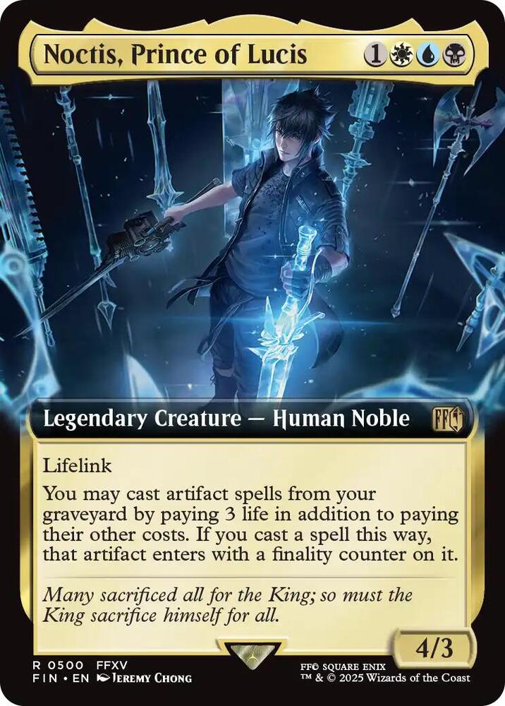 Noctis, Prince of Lucis (Extended Art) - FINAL FANTASY (FIN) NM *FOIL*