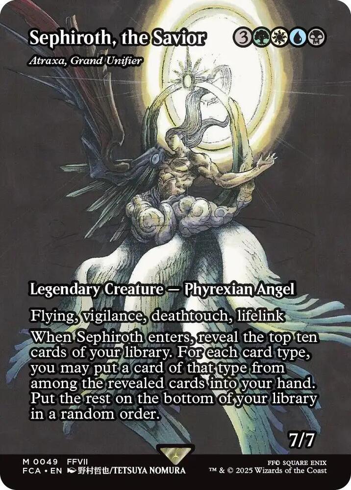 Sephiroth, the Savior - Atraxa, Grand Unifier (Showcase) - FINAL FANTASY: Through the Ages (FCA) NM *FOIL*