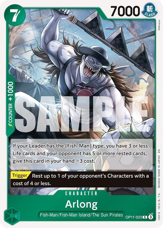 Arlong - A Fist of Divine Speed (OP11) NM *FOIL*