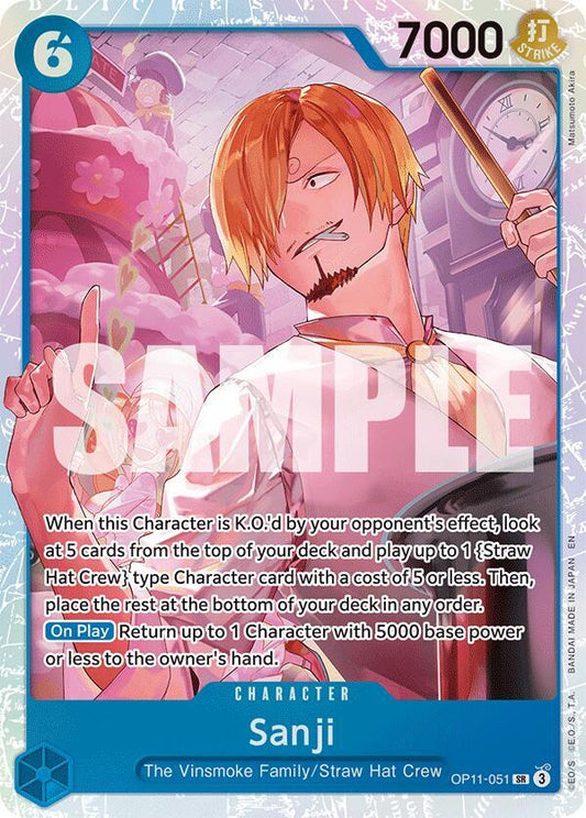 Sanji - A Fist of Divine Speed (OP11) NM *FOIL*