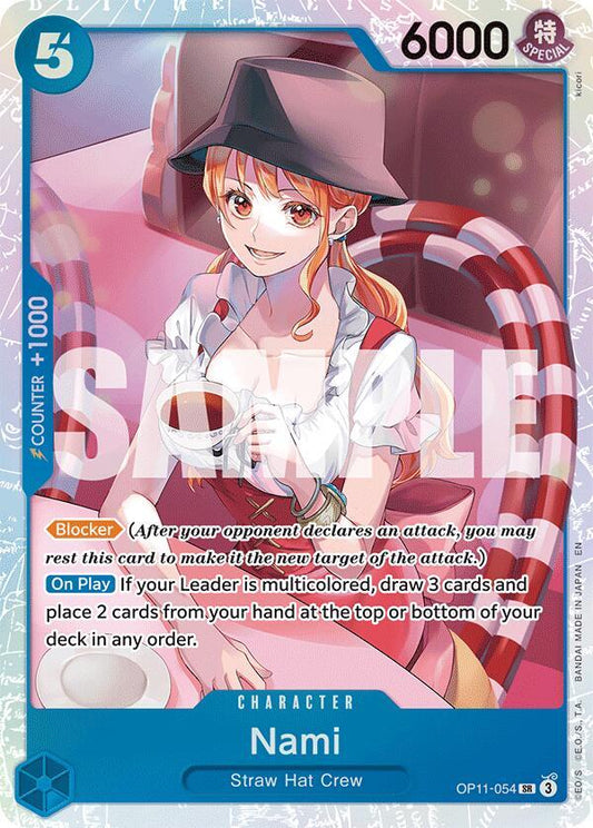 Nami (054) - A Fist of Divine Speed (OP11) NM *FOIL*