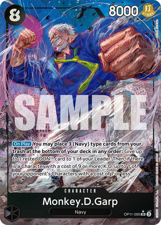Monkey.D.Garp (Alternate Art) - A Fist of Divine Speed (OP11) NM *FOIL*