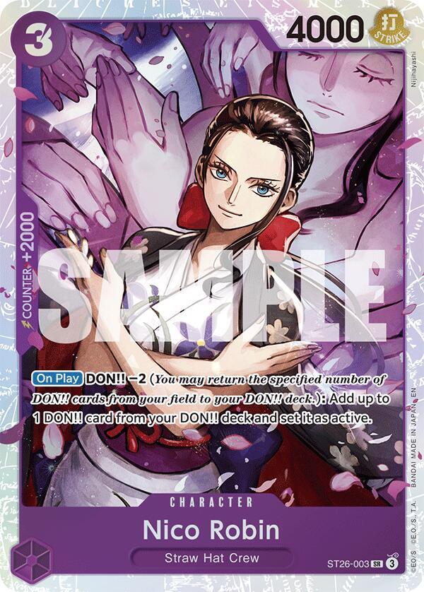 Nico Robin - Starter Deck 26: PURPLE/BLACK Monkey.D.Luffy (ST-26) NM *FOIL*