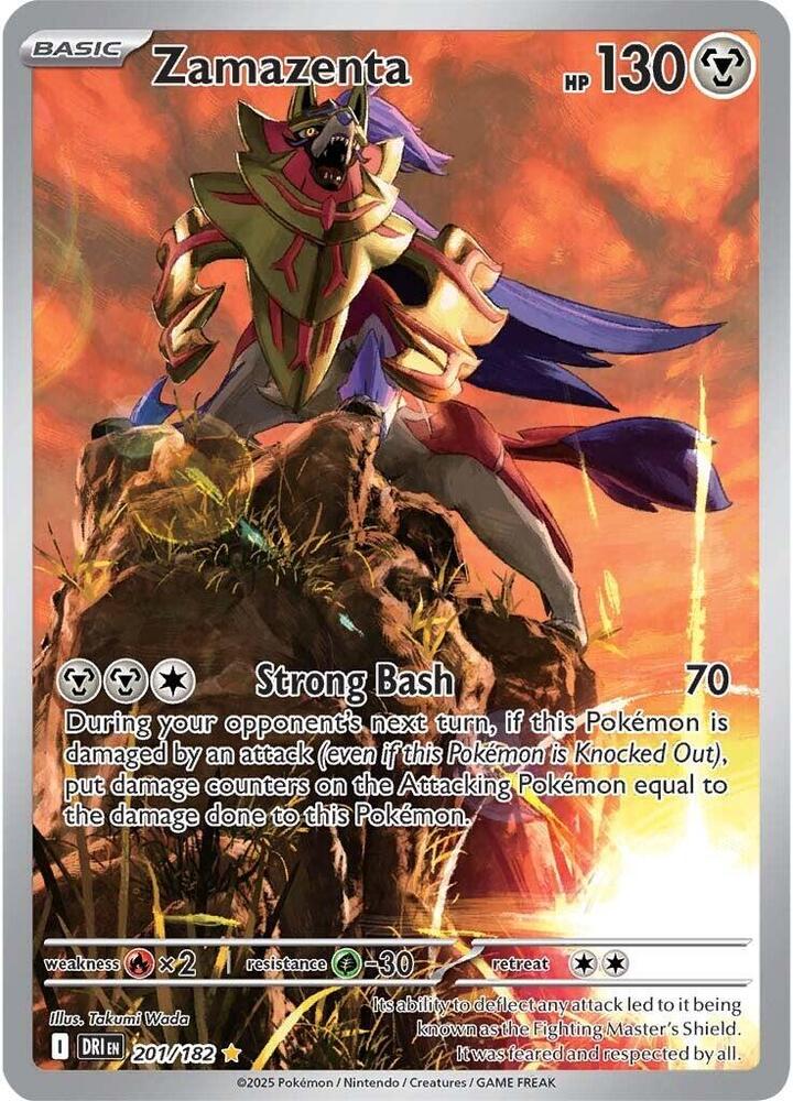 Zamazenta - 201/182 - SV10: Destined Rivals (DRI) LP *FOIL*