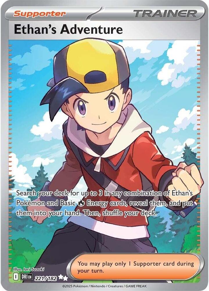 Ethan's Adventure - 221/182 - SV10: Destined Rivals (DRI) NM *FOIL*