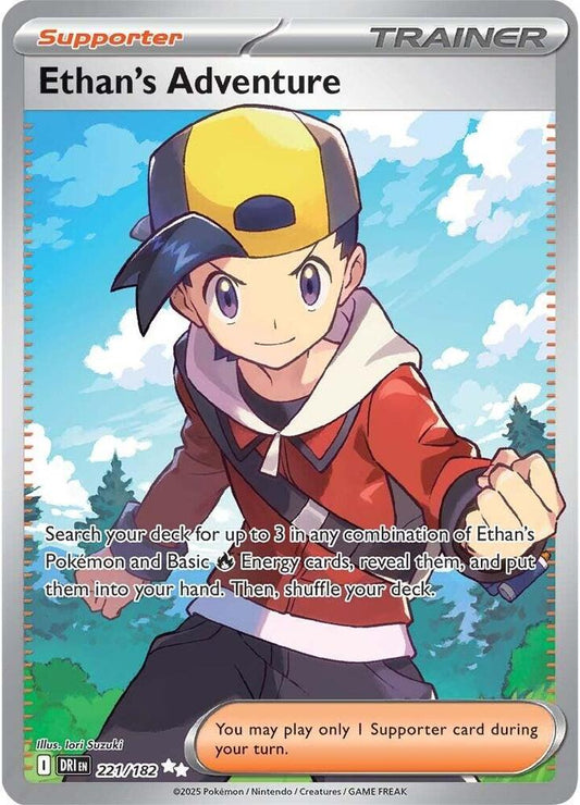 Ethan's Adventure - 221/182 - SV10: Destined Rivals (DRI) NM *FOIL*