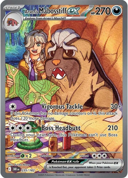 Arven's Mabosstiff ex - 235/182 - SV10: Destined Rivals (DRI) NM *FOIL*
