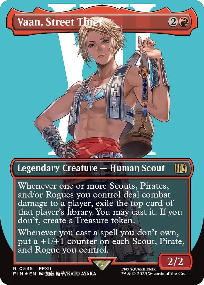 Vaan, Street Thief (Borderless) (Surge Foil) - FINAL FANTASY (FIN) NM *FOIL*