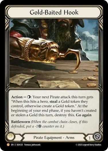 Gold-Baited Hook (Treasure) - High Seas NM Cold Foil