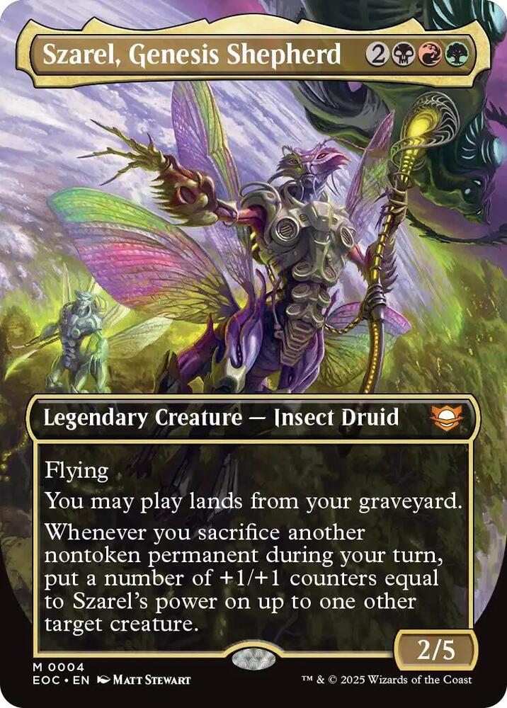 Szarel, Genesis Shepherd (Borderless) - Commander: Edge of Eternities (EOC) NM