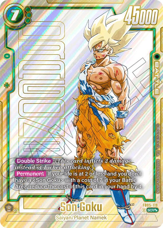 Son Goku - FB05-119 (Super Alternate Art) - Manga Booster 01 (SB01) NM