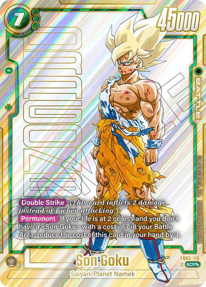 Son Goku - FB05-119 (Super Alternate Art) - Manga Booster 01 (SB01) NM