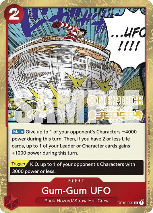 Gum-Gum UFO (Judge Pack Vol. 6) - One Piece Promotion Cards (OP-PR) NM *FOIL*