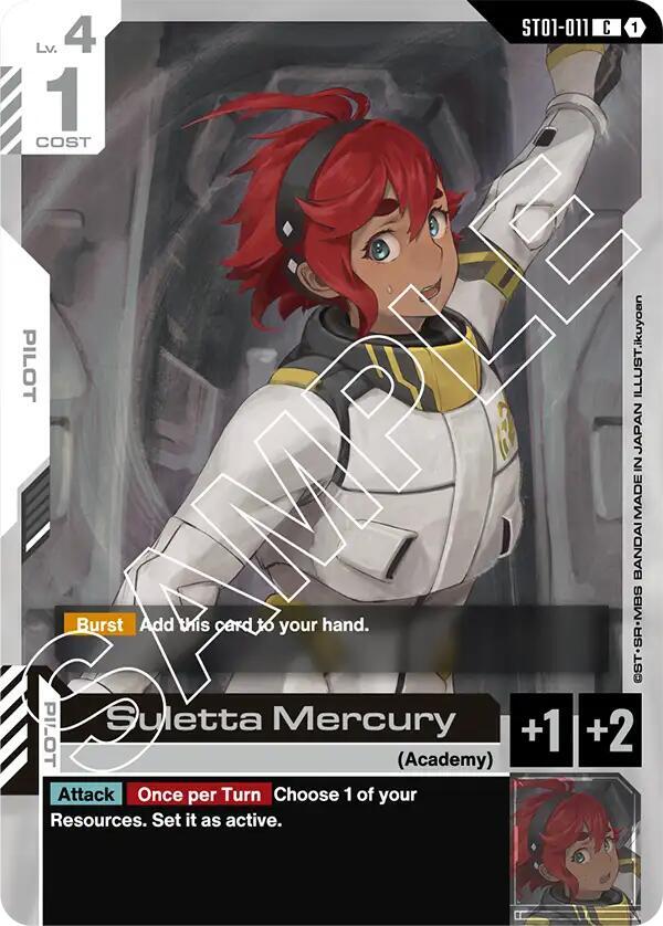 Suletta Mercury - Starter Deck 01: Heroic Beginnings (ST01) NM