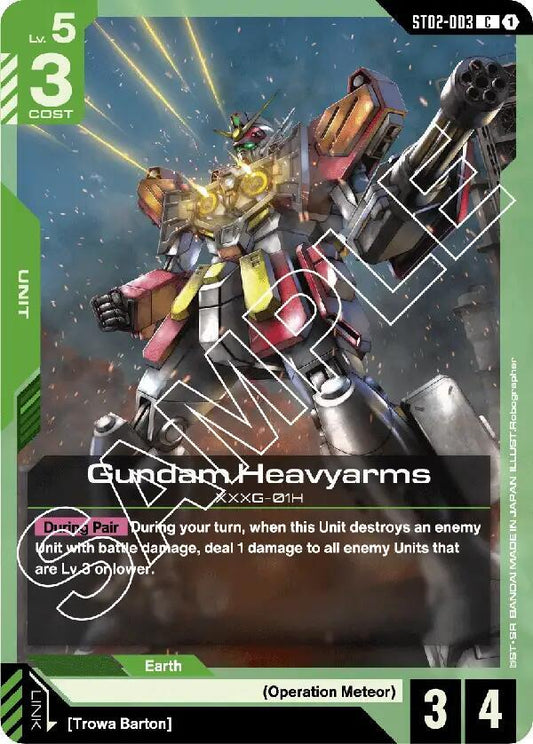 Gundam Heavyarms - Starter Deck 02: Wings of Advance (ST02) NM