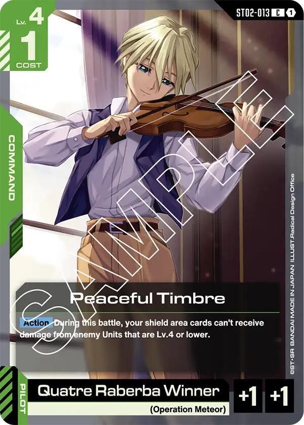 Peaceful Timbre - Starter Deck 02: Wings of Advance (ST02) NM
