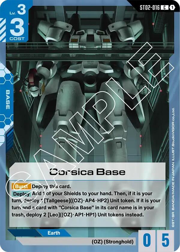 Corsica Base - Starter Deck 02: Wings of Advance (ST02) NM