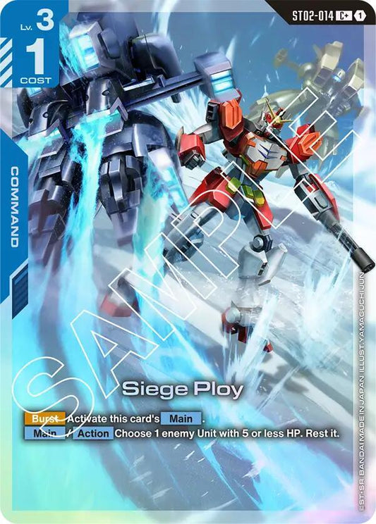 Siege Ploy (C+) - Starter Deck 02: Wings of Advance (ST02) NM *FOIL*