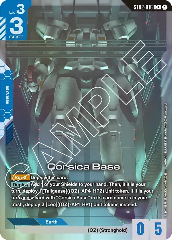 Corsica Base (C+) - Starter Deck 02: Wings of Advance (ST02) NM *FOIL*
