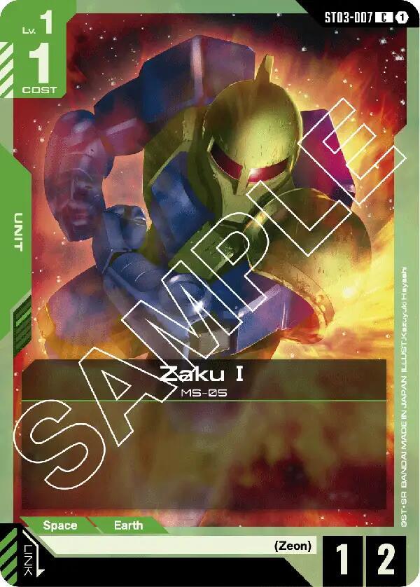 Zaku I - Starter Deck 03: Zeon's Rush (ST03) NM