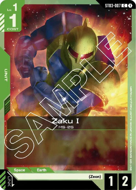 Zaku I - Starter Deck 03: Zeon's Rush (ST03) NM