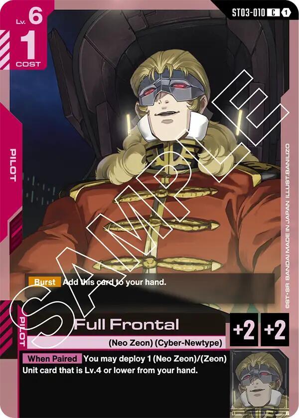 Full Frontal - Starter Deck 03: Zeon's Rush (ST03) NM