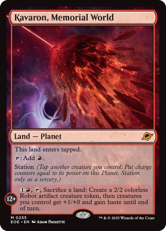 Kavaron, Memorial World - Edge of Eternities (EOE) NM *FOIL*