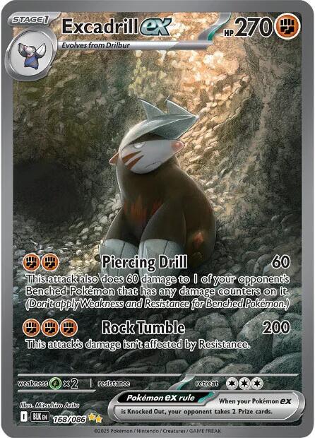 Excadrill ex - 168/086 - SV: Black Bolt (BLK) NM *FOIL*