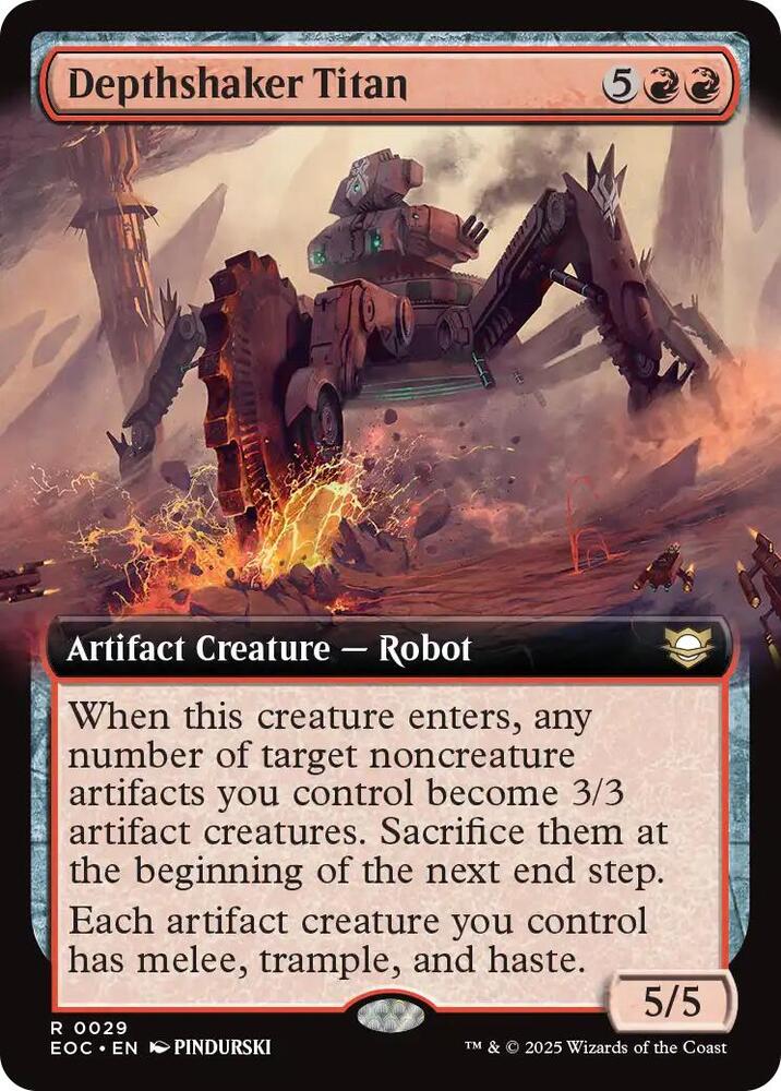 Depthshaker Titan (Extended Art) - Commander: Edge of Eternities (EOC) NM