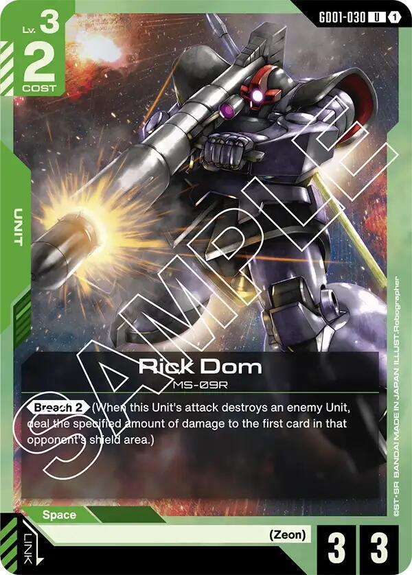 Rick Dom - Newtype Rising (GD01) NM